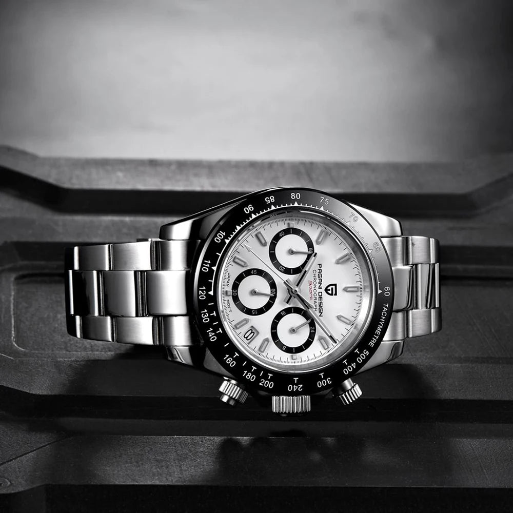 PAGANI DESIGN 2026 New Sports Chronograph Top waterproof Luxury Quartz Watch For Men Sapphire crystal Automatic Date Wrist watch