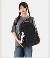 New Female High Capacity Waterproof College Backpack With Lace Pendant Trendy Women Laptop School Bags Cute Girl Travel Book Bag
