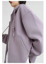 Women’s Relaxed Longline Zip-Up Hoodie