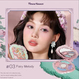 Flower Knows Strawberry Rococo Moonlight Mermaid Jewel Eyeshadow Palette 5 Colors Pearlescent Mashed Potatoes 2023