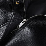 Chic Stand Collar Leather Jacket