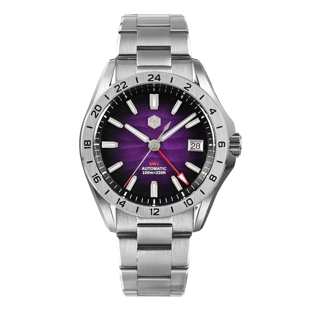 San Martin 39mm Desert Texture GMT Watch | NH34 Automatic