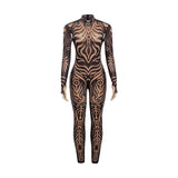 Urban Print Turtleneck Bodysuit