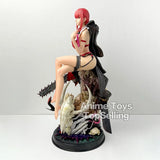 46cm/18.11in Anime Chainsaw Man Figure Makima Action Figures Pvc Statue Desktop Ornamen Collection Model Toys Gifts