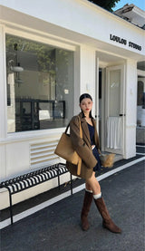 Motingsome Oversize Women Bag Luxury Suede Leather Winter Bags Frosted Cow Skin Handbag and Purses Retro Lady Tote 2024 New