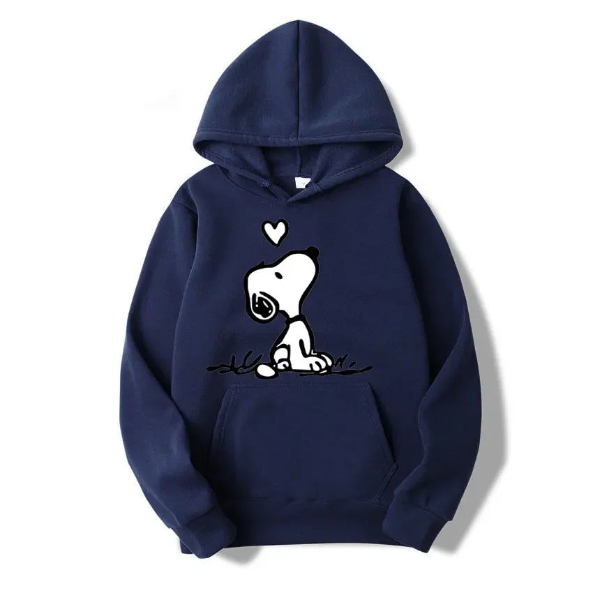 Retro Snoopy Cartoon Pullover Hoodie