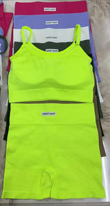 Women Seamless Yoga Sets Summer Fitness Workout Suits Sport Bra High Waist Leggings Sexy Outfits 2024 Female Casual Sportswear