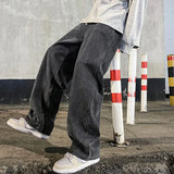Men's Korean Wide-Leg Jeans – Relaxed Streetwear Fit