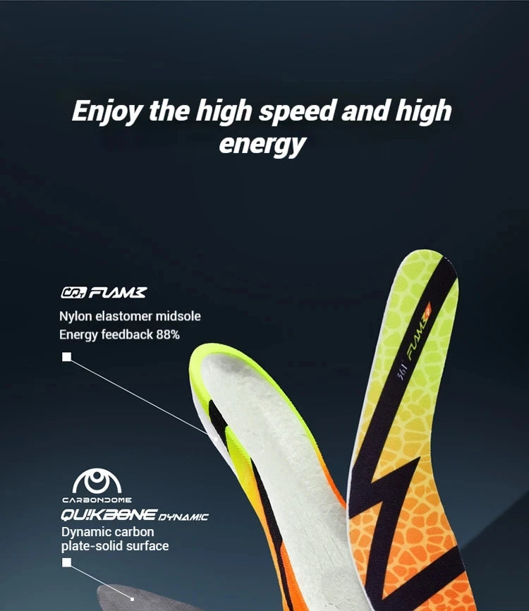 361 Degrees Flame 4.0 Men Running Shoes New Carbon Plate Racing Marathon Stable Rebound Traction Jogging Male Sneakers 672512205
