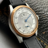 Pierre Paulin Jumping Hour Watch for Men Bronze Ring Vintage Salmon Dial Automatic Watches Reloj Hombre