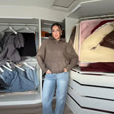 Women's Relaxed Hooded Pullover Sweater