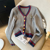 Women's V-Neck Knit Sweater