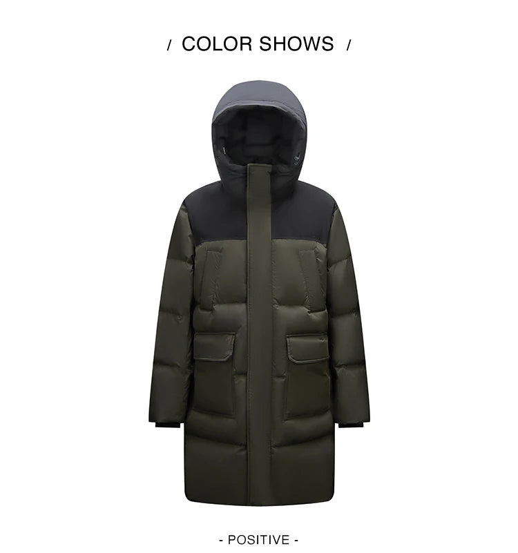 Semir Men's Premium Long Down Jacket | Waterproof