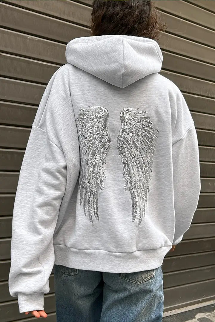 Women's Sequined Wing Hoodie
