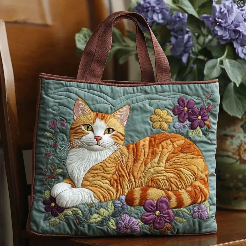 Creative Large Capacity Quilted Tote Bag 3D Printed Pattern Soft Travel Handbag Lightweight Shopping Bag for Women Girls