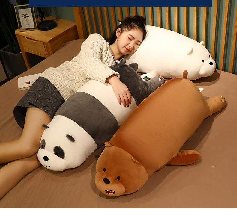We Bare Bears Plush Trio – Grizzly, Panda & Ice Bear