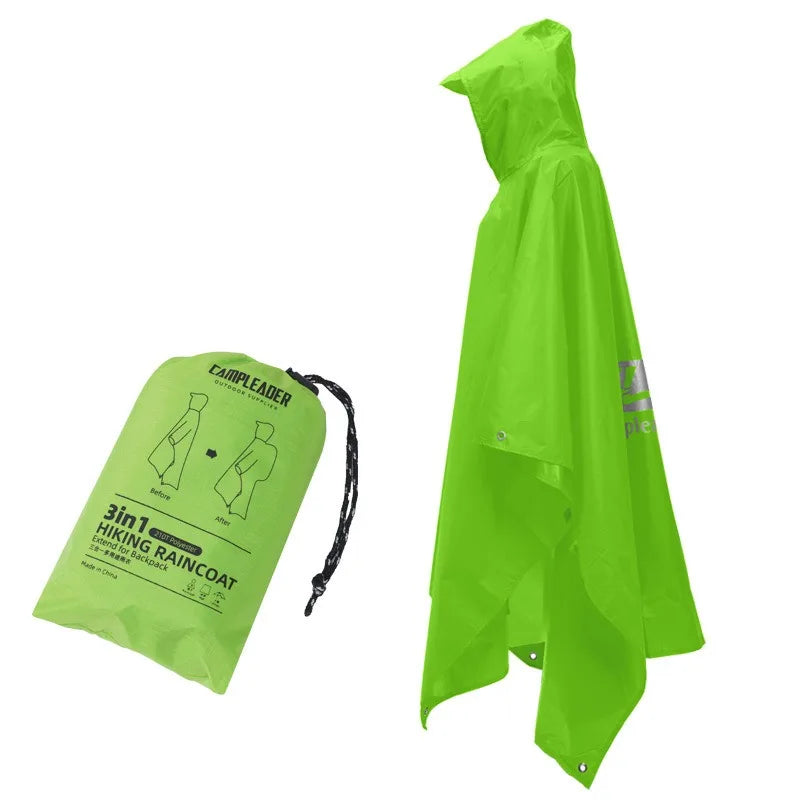 Men's Waterproof Hooded Raincoat – All-Weather Poncho