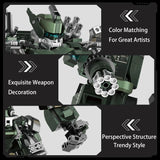 1403pcs Large Mecha Warrior Building Blocks Set Battle Robots Action Figure Model Kits Adult Teens Assembled Toys Gifts For Boys