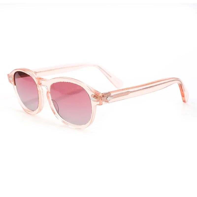Johnny Depp Polarized Sunglasses Men Women Luxury Brand Sun Glasses Vintage Acetate Frame Driver Shade