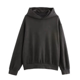 2025 Autumn/Winter new  women's multi-color selection classic simple all-in-one hooded loose long-sleeved hoodie sweatpants