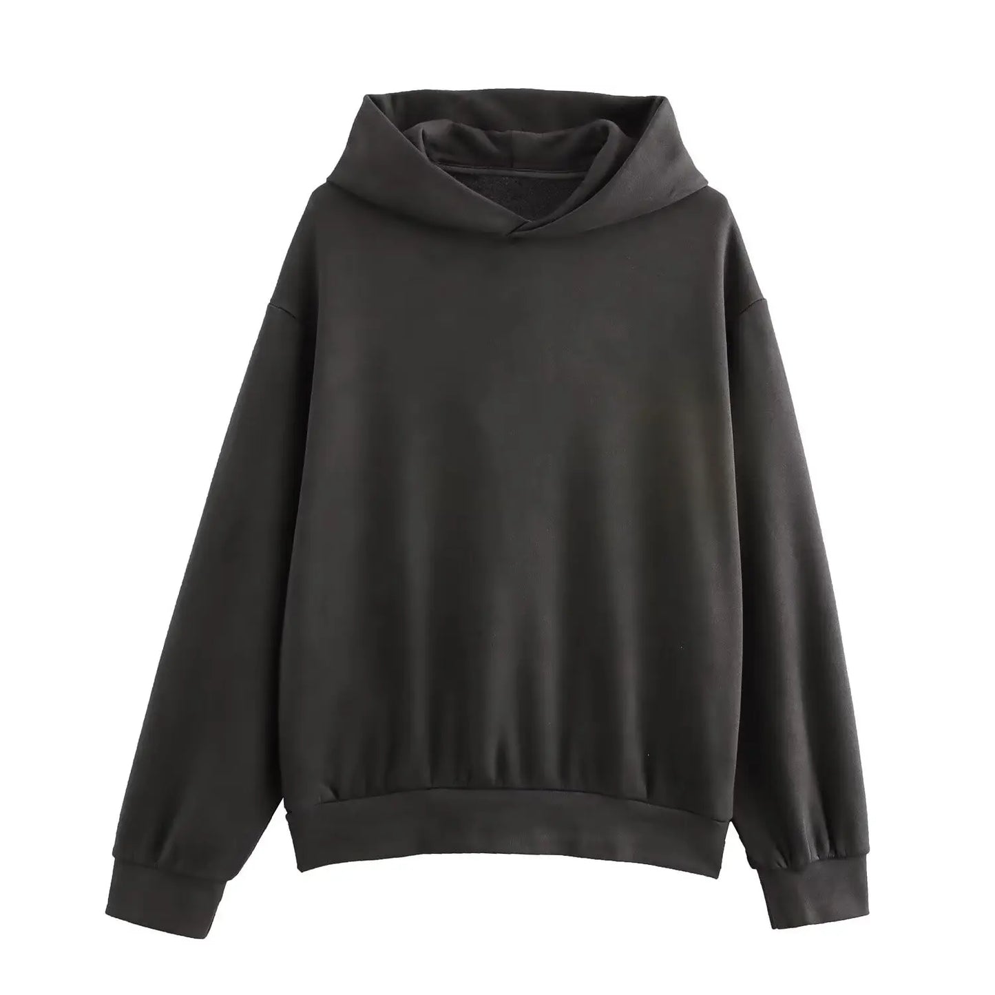 2025 Autumn/Winter new  women's multi-color selection classic simple all-in-one hooded loose long-sleeved hoodie sweatpants