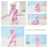 Plush Hooded Baby Winter Romper