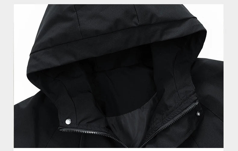 Men's Hooded Windbreaker Zip Jacket – Cargo Style