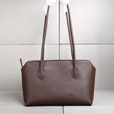 Genuine Leather Tote Bag – Pebbled Top-Grain Cowhide