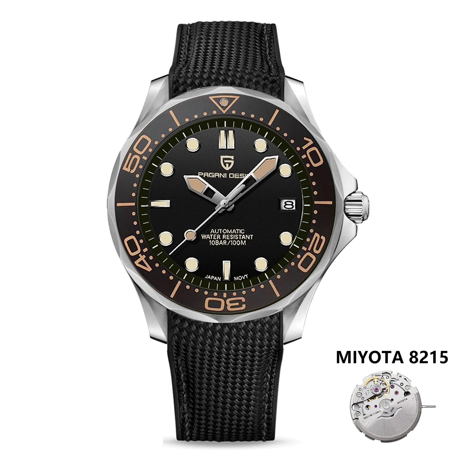 2025 New PAGANI DESIGN Men's Watches Luxury Automatic Watch For Men 8215 Mechanical Wrist watch Men AR Sapphire crystal Clock