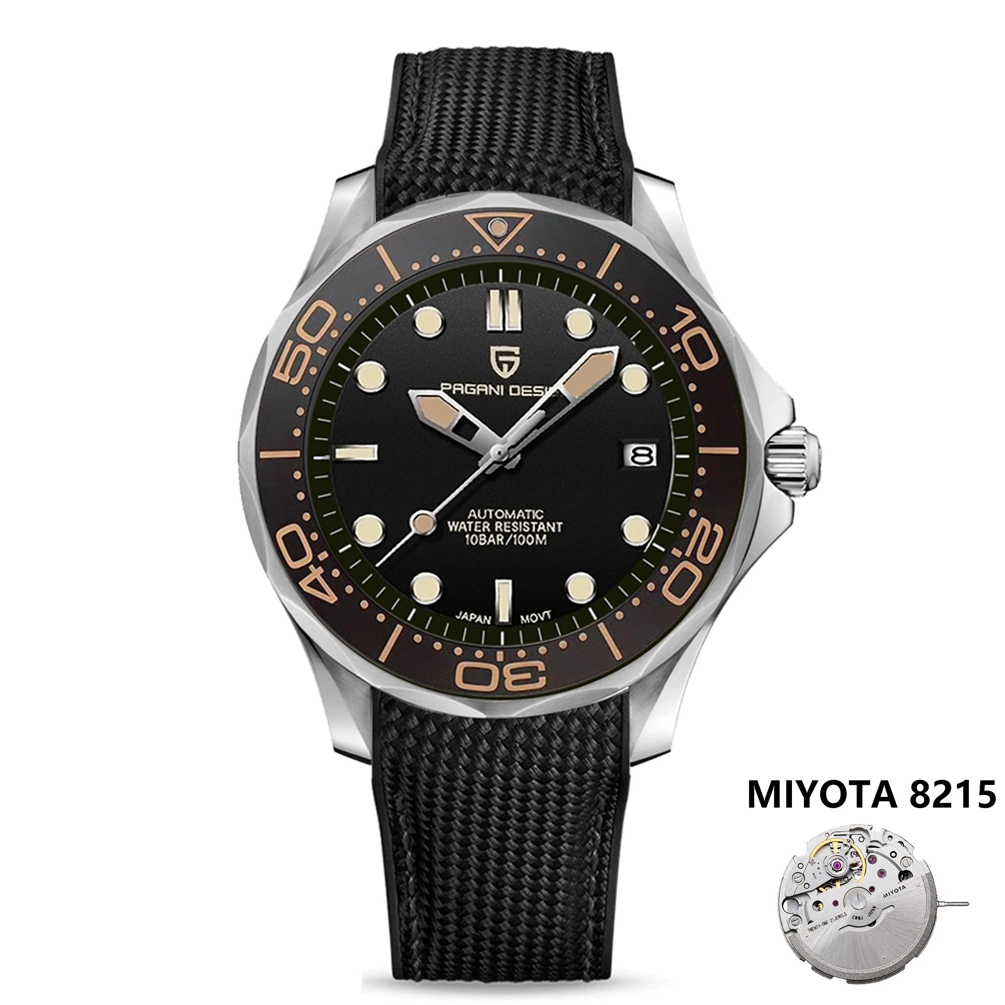 2025 New PAGANI DESIGN Men's Watches Luxury Automatic Watch For Men 8215 Mechanical Wrist watch Men AR Sapphire crystal Clock