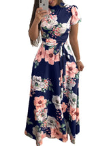 Floral Print Floor-Length Maxi Dress