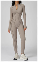 Long-Sleeved Performance Yoga Bodysuit
