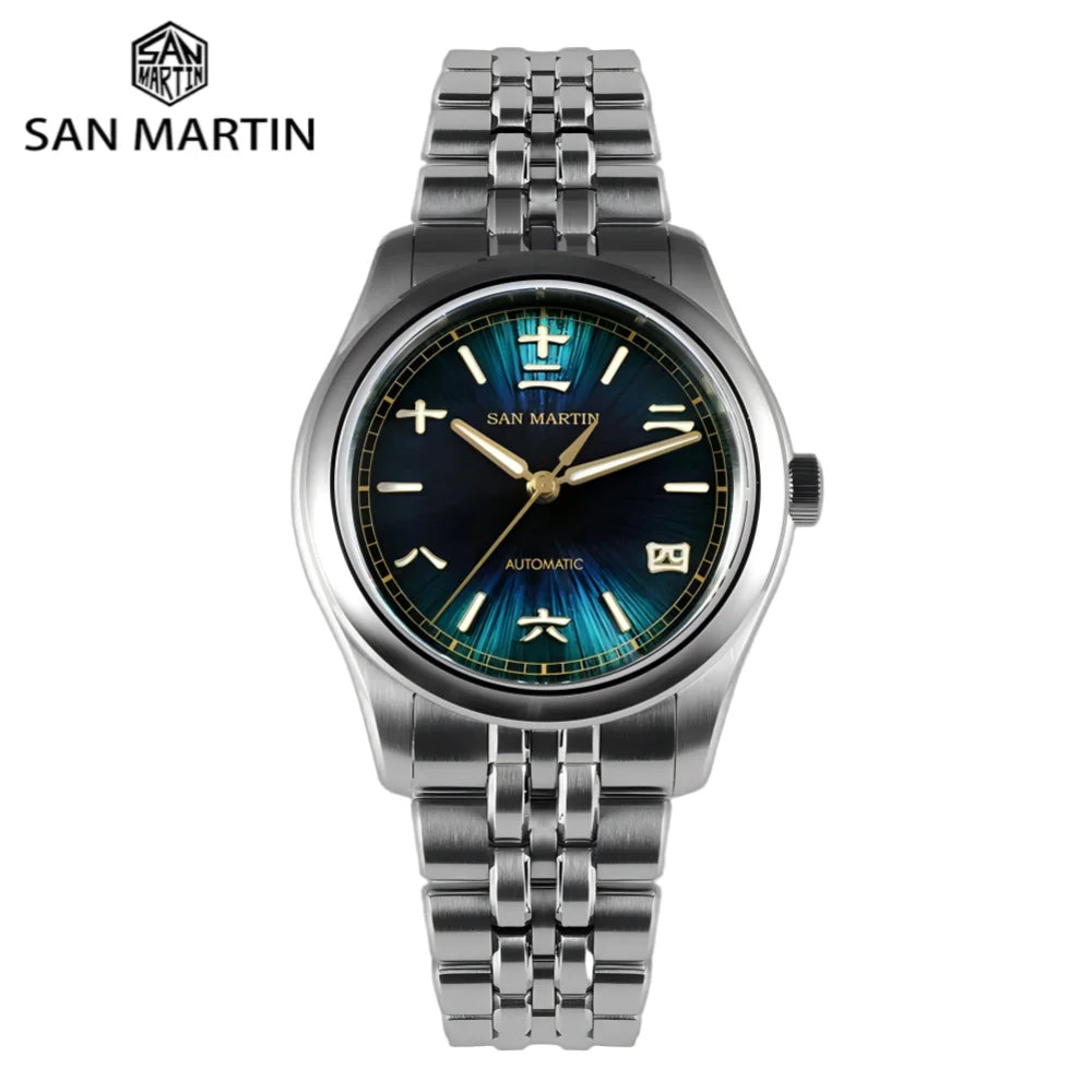 San Martin SN0144CG 39mm JianZhan Enamel Dial Automatic Watch
