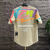 Men's Breathable Printed Crew Neck T-Shirt