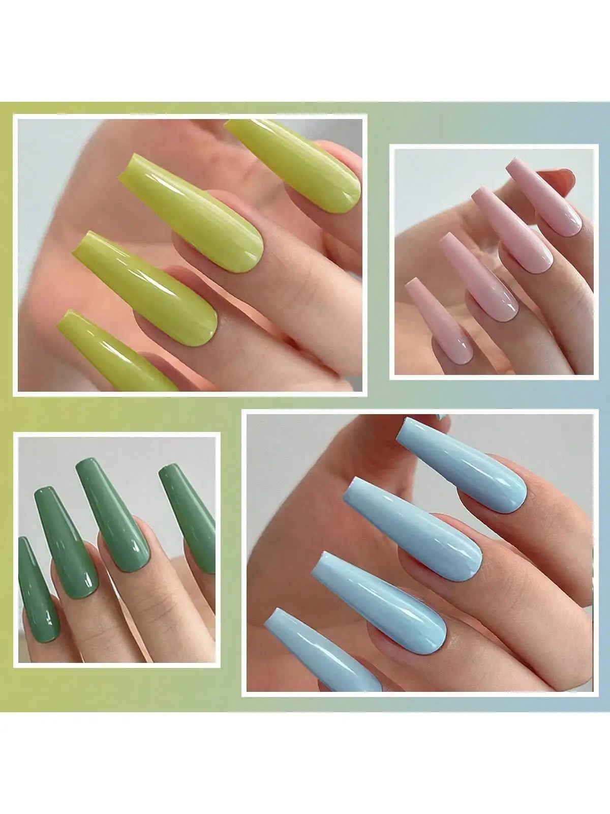 20-Piece Gel Nail Polish Set – Multi-Color Elegance