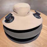 Solar-Powered Cooling Bucket Hat | UPF 50+ Wide Brim