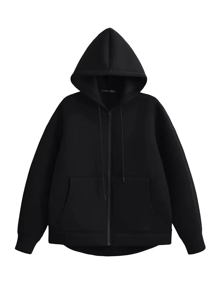 Women’s Casual Relaxed-Fit Hooded Jacket