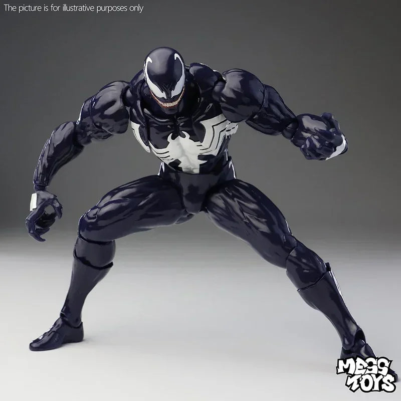 100% Original HOT Mess Toys Venom & Black Spider-Man Eddie Action Figure Anime Collectible Model Statue Gift Toys