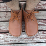 Barefoot Leather Boots with Wool Lining