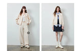 Women's Plaid Patchwork Cotton-Blend Jacket