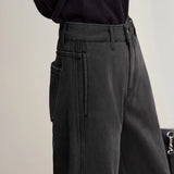AMII Wide-Leg Warm Jeans – Winter 2025 | Women's
