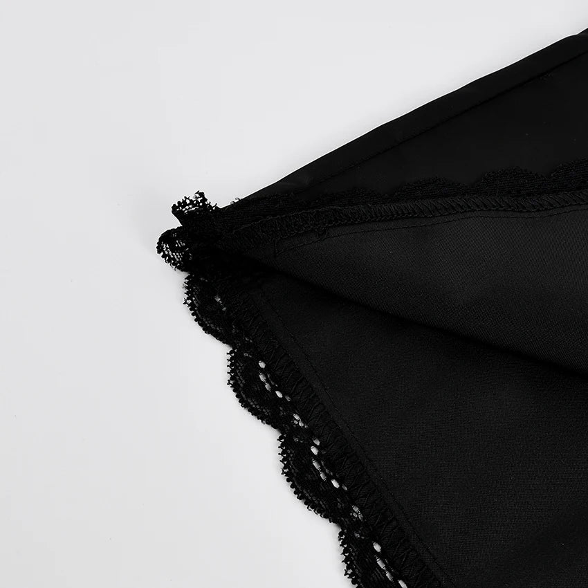 Elegant High-Waist Satin Mini Skirt