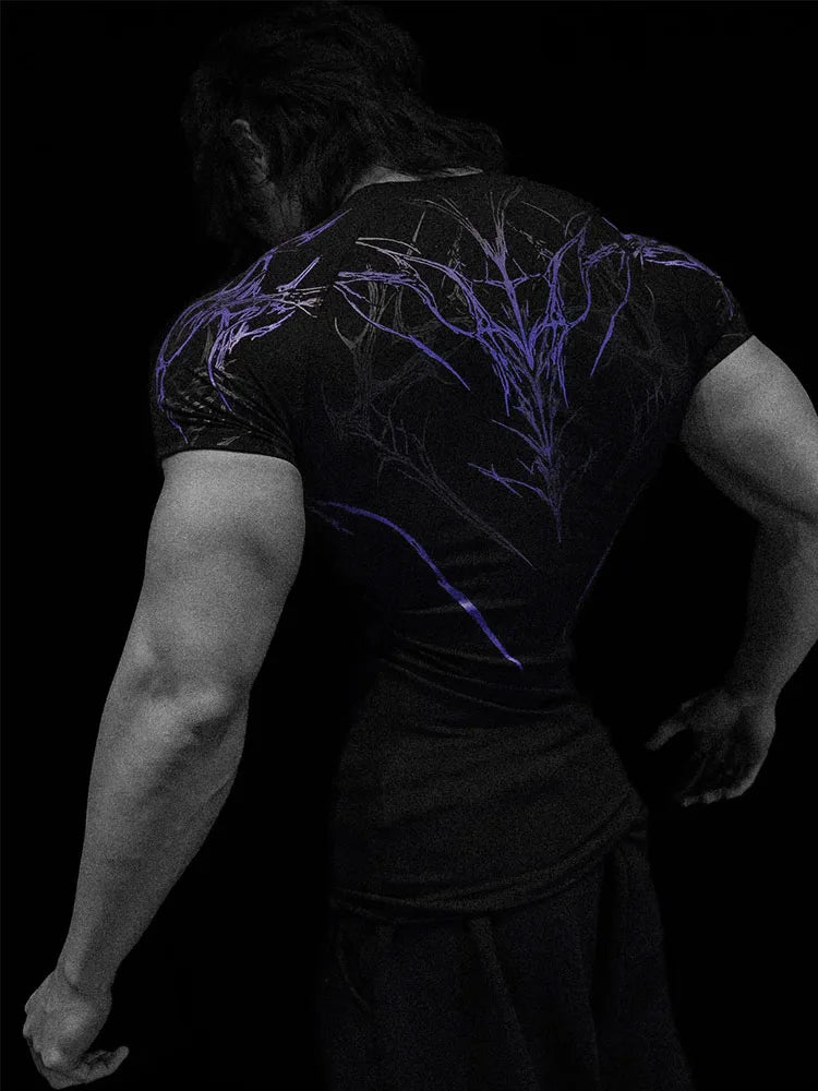 2026 New Men's Gym Compression Shirt Quick Dry Muscle Training Tee High Stretch Athletic Top for Men Summer GYM T-shirt Men's