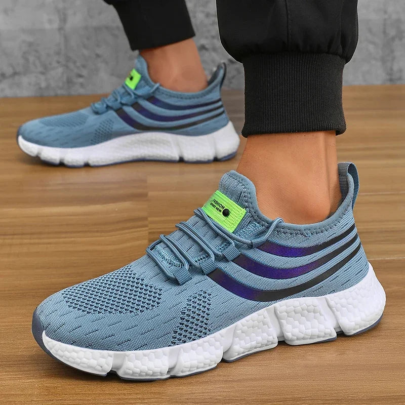Men's Breathable Mesh Lace-Up Sneakers