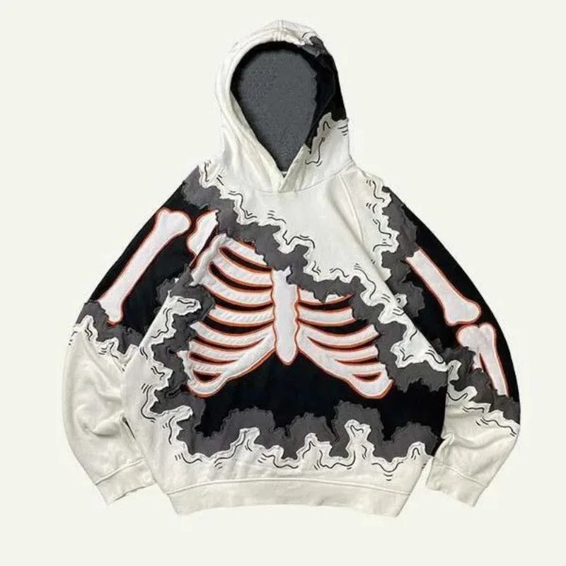 Men’s Skull Graphic Pullover Hoodie