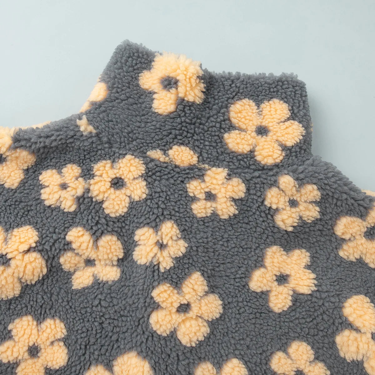 Women's Floral Fleece High-Neck Pullover