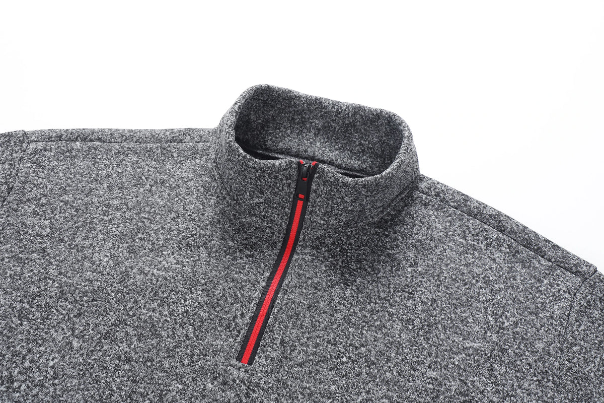Men’s Fleece Half-Zip Turtleneck Sweatshirt