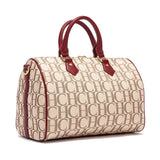 CHCH Women's Pillow Bag Autumn/Winter New Collection Letter Handbag Brown Boston Bag