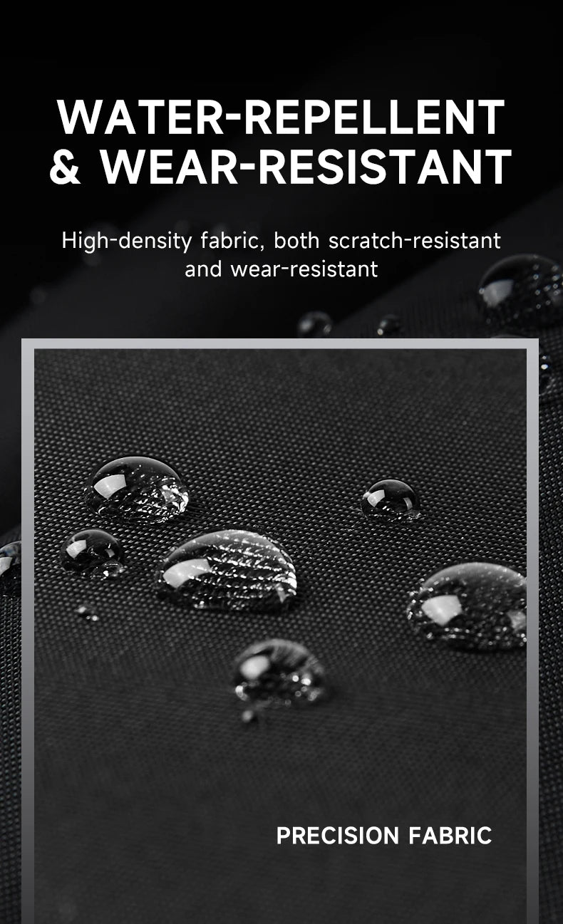 Septwolves Black Large Lapacity 16 Inch Laptop Backpack Man Women Leisure Business Waterproof PVC Leather School Bag Rucksack