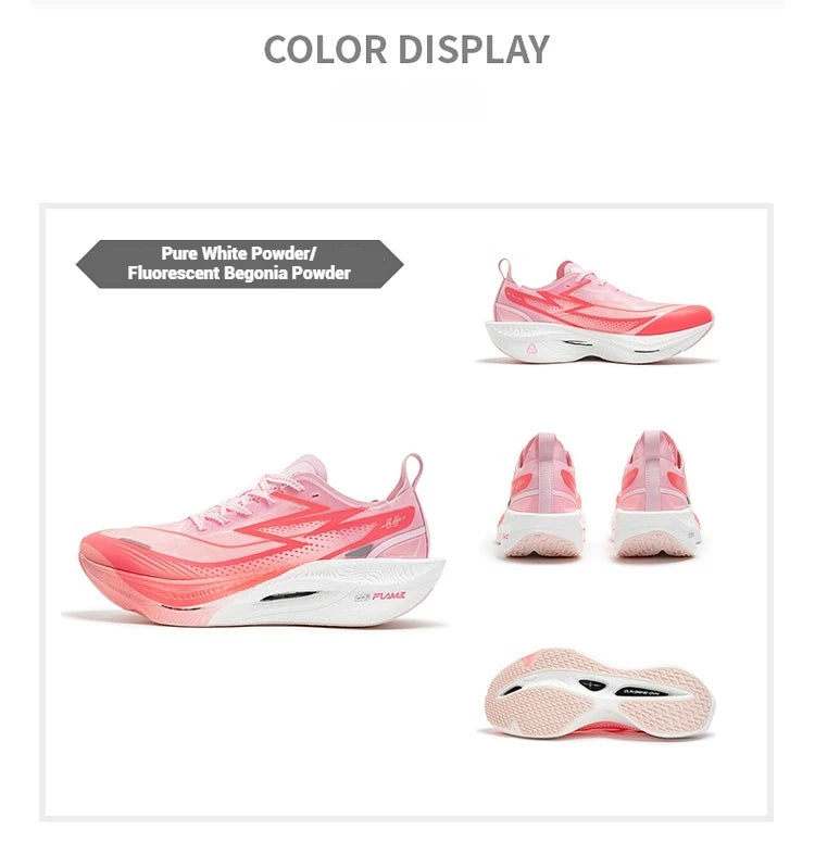 361 Degrees Flame 3.5 Men Running Shoes Carbon Plate Racing Marathon Professional Cushioning Anti-slip Male Sneaker 672512215F